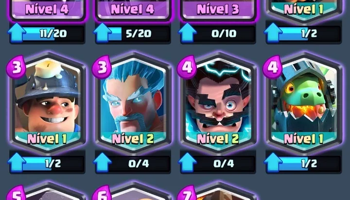Conta Nível 10/ Arena 10/ 8 Lendárias (2 nível 2)