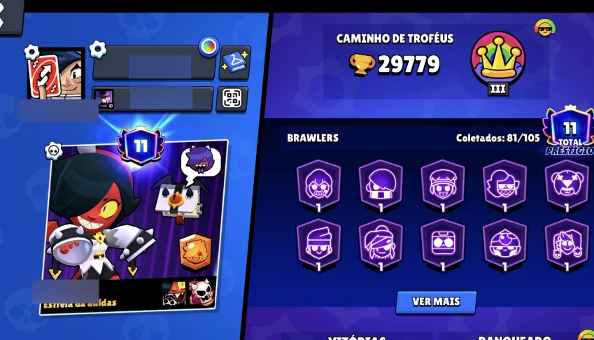 🔥 Conta Brawl Stars | 29.7K Troféus • 81 Brawlers