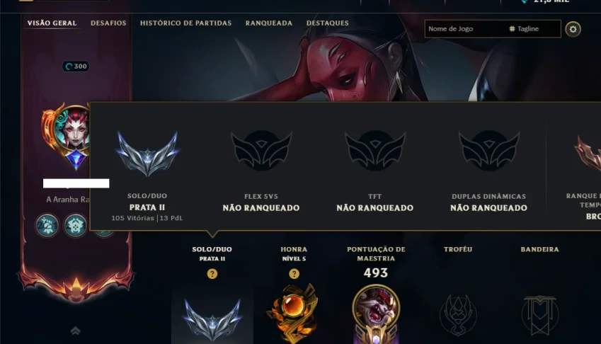 Prata 2 com TODOS os Champs e 35 Skins ( JG / MID / SUP )