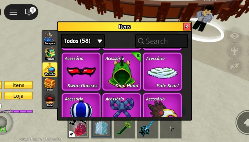 Vendo conta de blox fruit por apena 90 com promoção