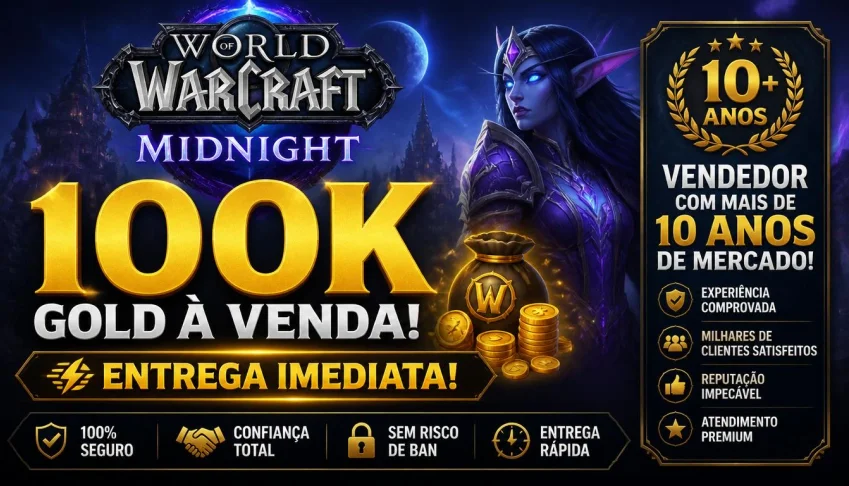 100K Gold Wow Retail Todos Os Servidores