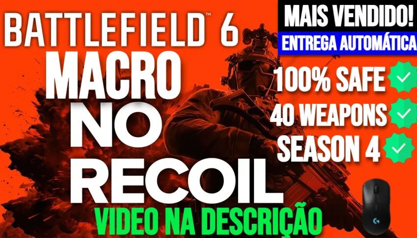 Macro - BF6 Battlefield (LifeTime) Mouses Logitech 100% SAFE