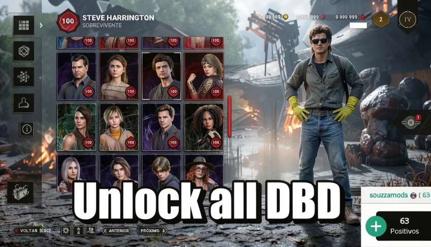 Deady By Daylight  Unlock all  Perks skins e Dlcs (LIFETIME)