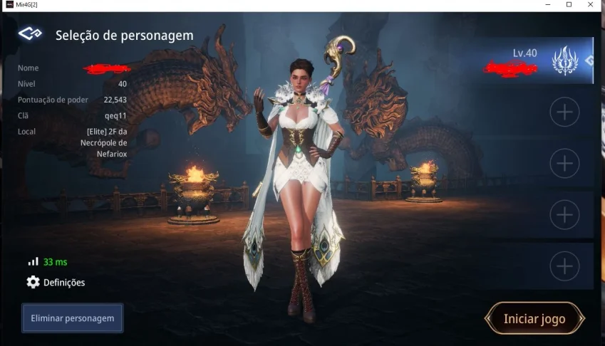Conta mir4 lvl 40