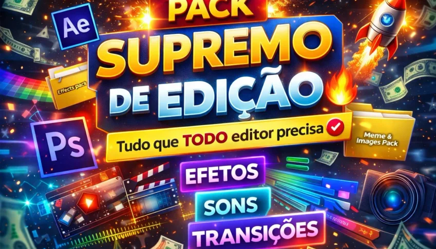 Pack Completo De Edição Pro ⚡ Eleve Seus Vídeos De Nível