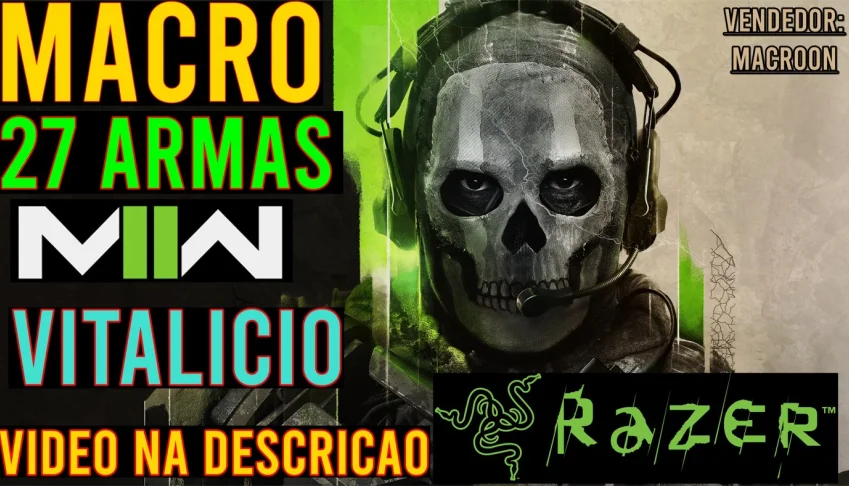 MACRO COD MODERN WARFARE 2 - MOUSES RAZER (VITALICIO)