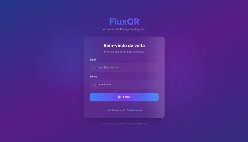 FluxQR - Gerador de QR CODE