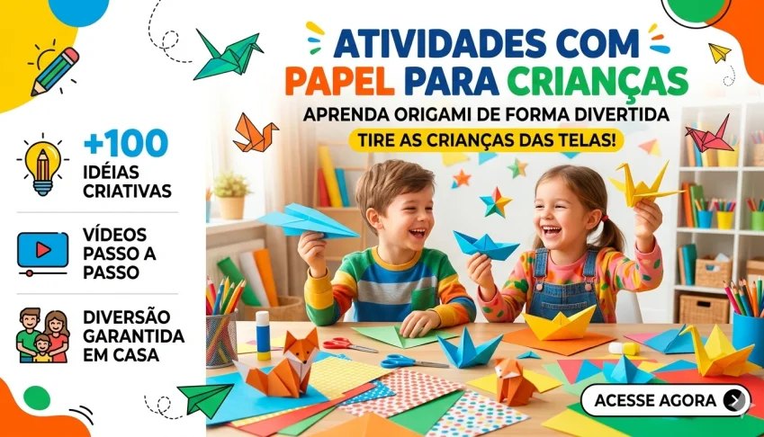 🎨 Atividades Criativas Com Papel – Diversão Sem Tela