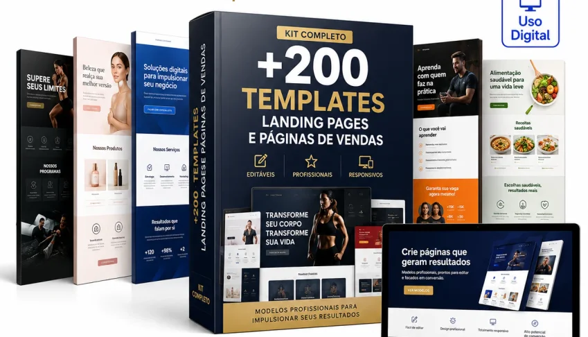 Pack +200 Templates Landing Pages e Páginas de Vendas