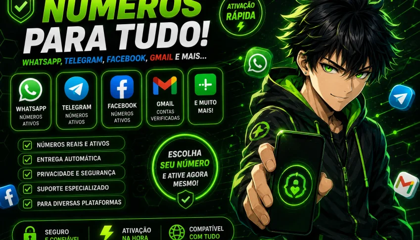 Bot sms Gerador de Números Virtuais no Telegram - 2026