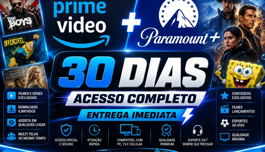 🟢 Prime Video + Paramount [ 30 Dias ] 🟢