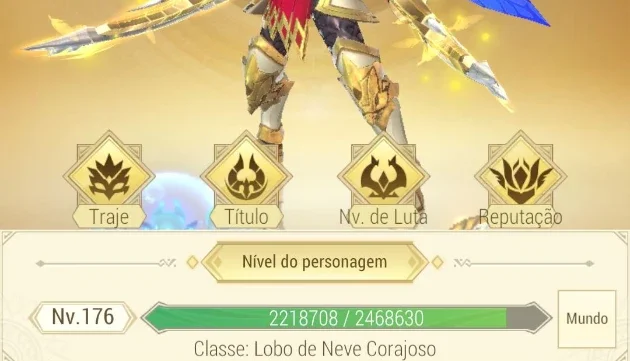 Conta do Dragon Trail lev 176