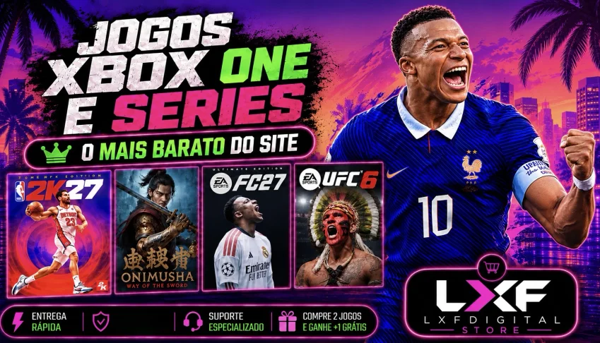 JOGUE AGORA! Jogos Xbox One e Series S/X Mídia Parental