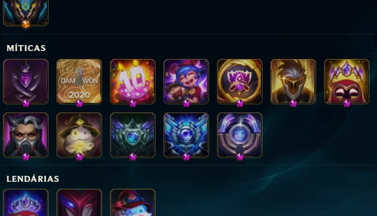 Conta lol diamantes IV full champs, 466 skins diversos raros