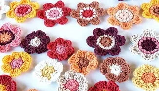Kit São João Flores de Crochê para Aplique