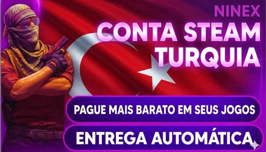 Conta Steam Turquia Barata | Acesso Completo + Entrega autom