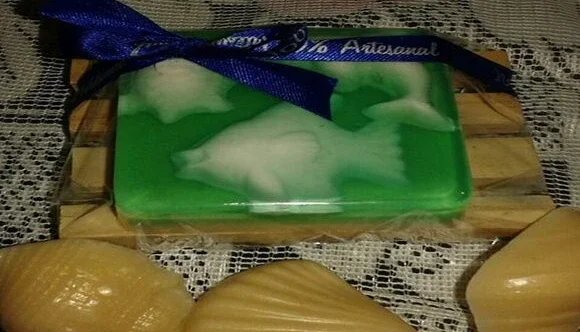 Saboneteira Pallet com sabonete