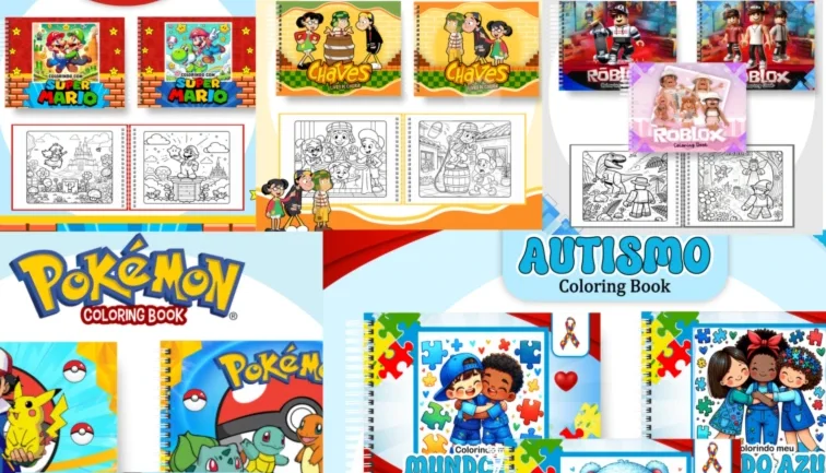 Mega Pack Exclusivo Com 25 Livros Para Colorir