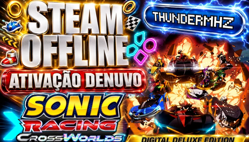Sonic Racing: CrossWorlds Deluxe - Conta Offline Steam