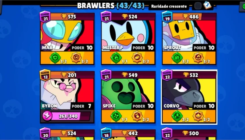 Brawl Stars Conta Nível 150