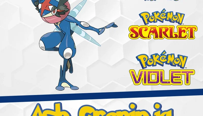 Ash Greninja com Battle Bond 6IVs - Pokémon Scarlet e Violet