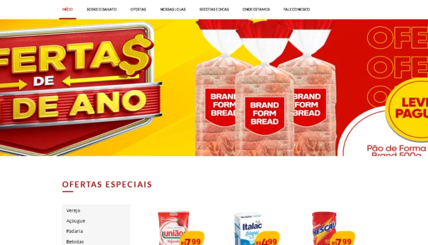 Site Sistema Mercado Super Mercado Lojinhas Instalado 2025