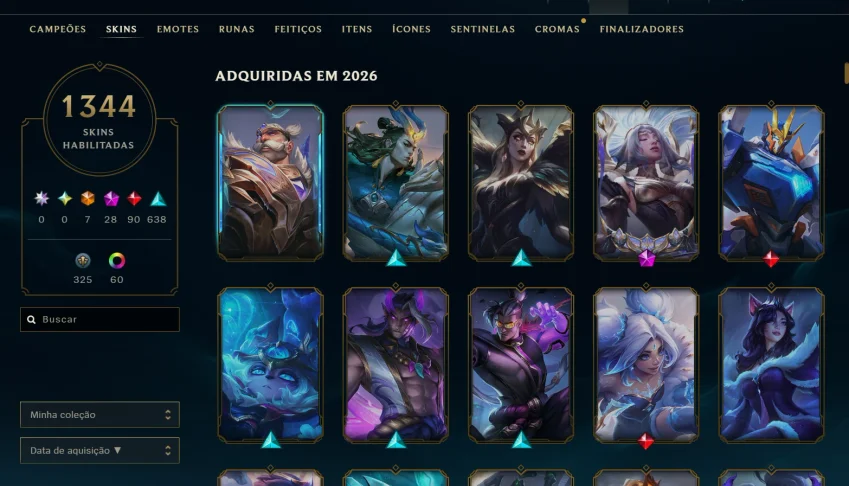 Conta Lol, 1344 Skins, Skins Raras Tft, Desde 2013