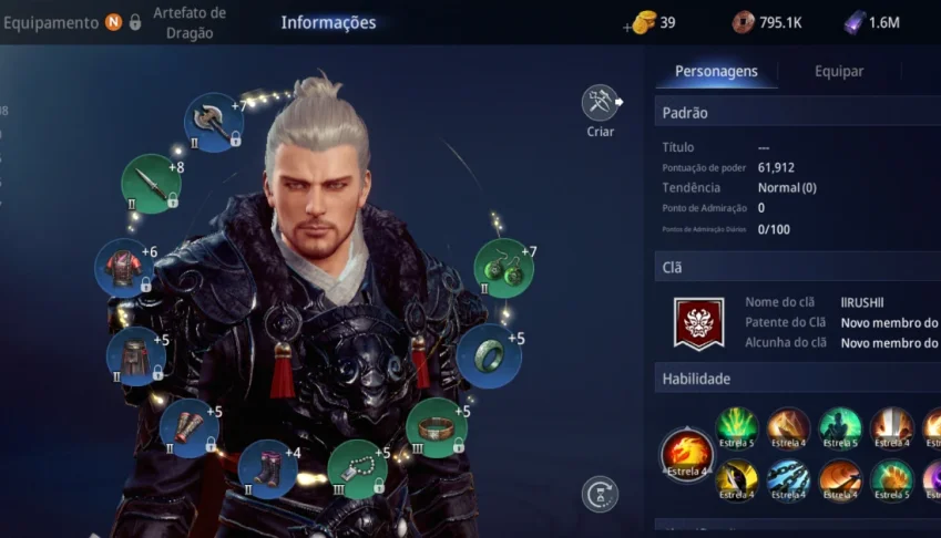 Conta LvL 52, 61K900 de poder