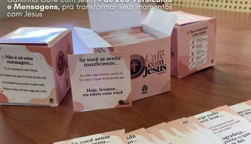 Digital Caixinha Café com Jesus +de 200 Versículos/mensagens