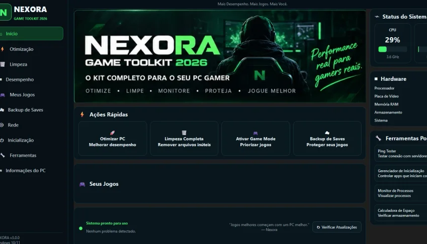 OTIMIZADOR PC NEXORA GAME