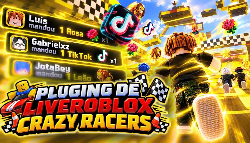 Plugin Tik Tok Live Roblox Crazy Racers