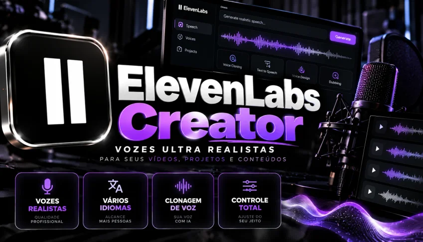 Elevenlabs Creator | 131.000 Créditos | 1 Mês