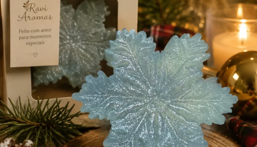 Sabonete Artesanal Floco de Neve