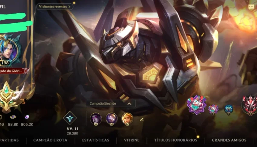 Conta WildRift 547 skins