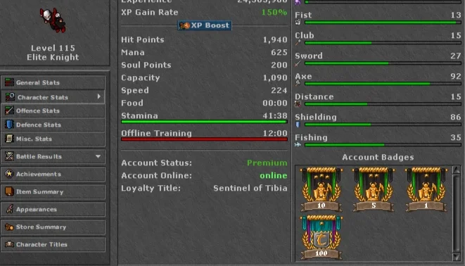 Elite Knight Lvl 115