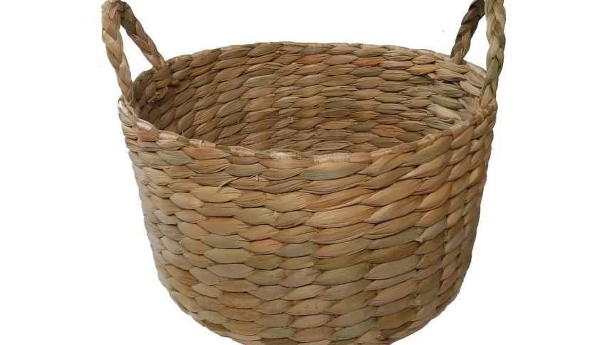 Fruteira Redonda de Taboa 30x30x18