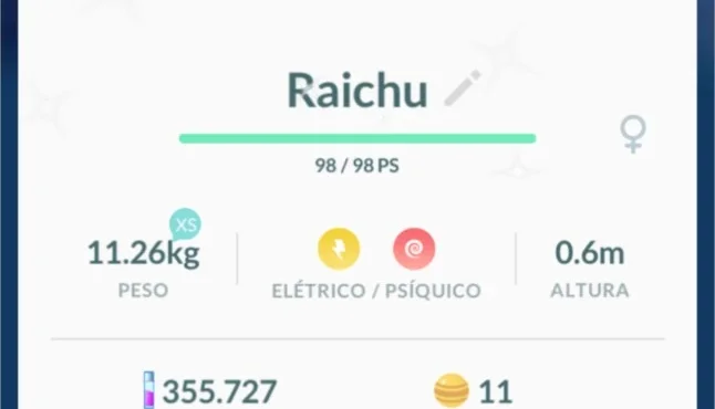 Raichu de alola shiny