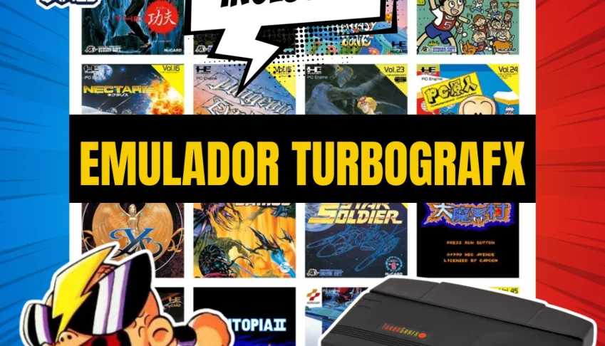 Pack Emulador Turbografx para PC + Coleção de Jogos!