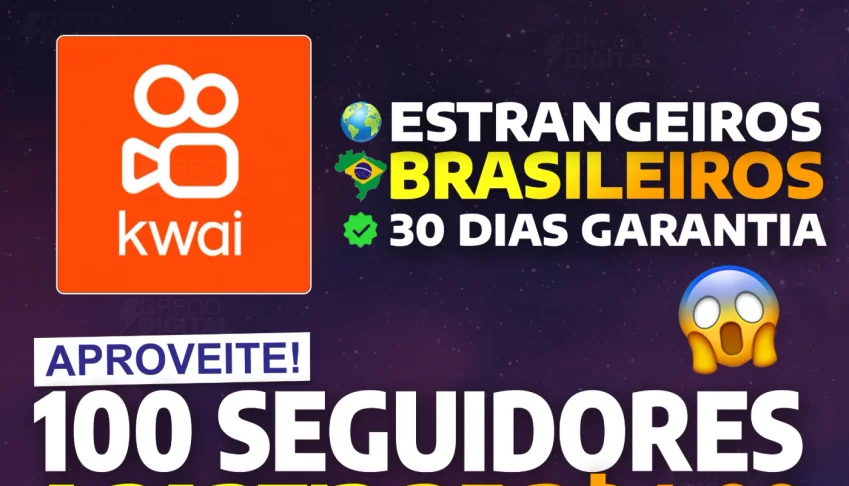 [MAIS VENDIDO] 100 Seguidores KWAI por apenas R$ 4,99
