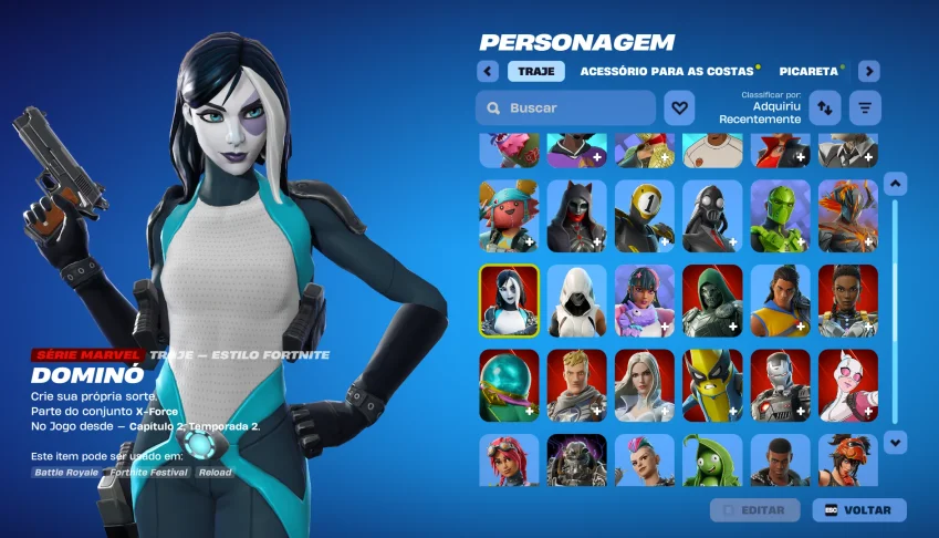 Conta Fortnite | 70 Skins | Domino | Entrega automática!
