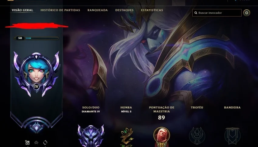 subo sua conta do lol
