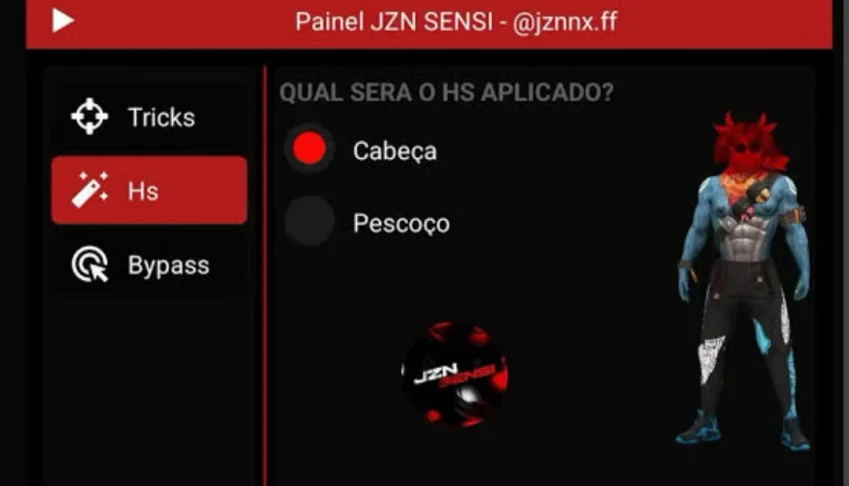 Painel 100% Hs Free Fire
