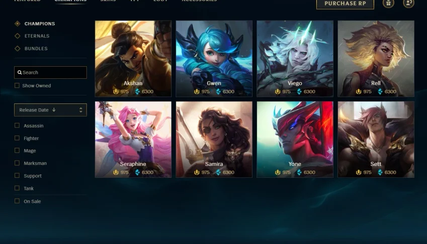 Conta nível 370 com 549 skins desde 2011