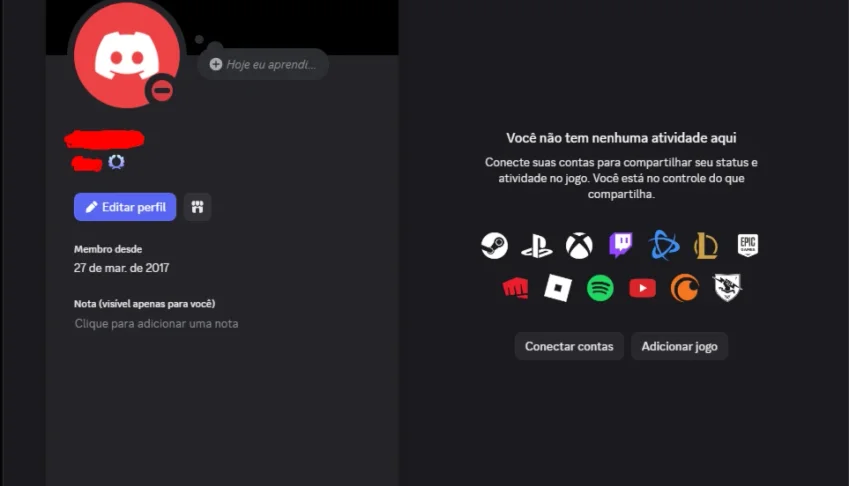 Conta discord 2017