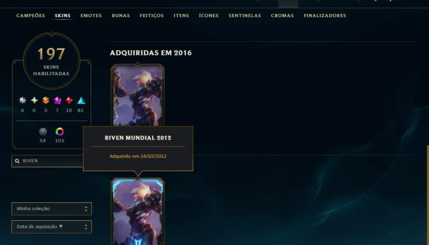 Riven 2012 Original Full Champion Todos Os Dados