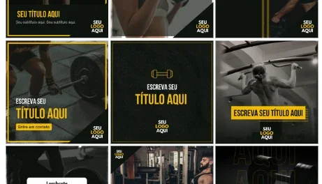 Pack Premium Canva Editável Academia Verão Completo