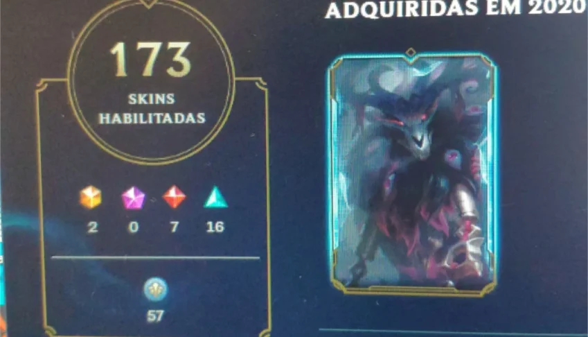 Conta League of Legends 173 skins Full Champs