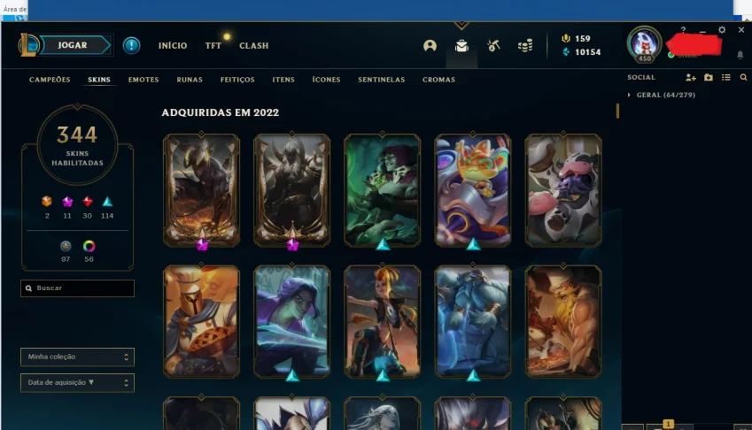 Conta League  Of legends