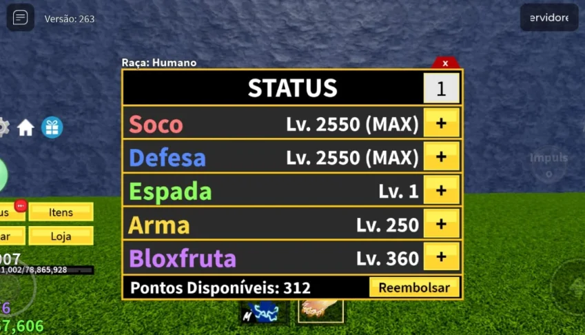 Conta de Blox Fruit - 2000 Lvl -