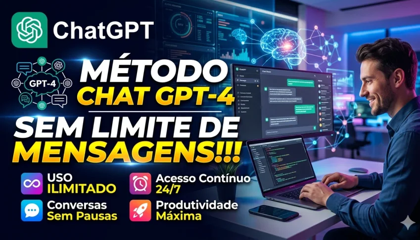 Método Chat Gpt-4 Sem Limite De Mensagens!!!